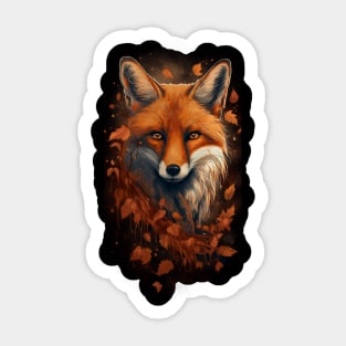 Autumn Fox Sticker